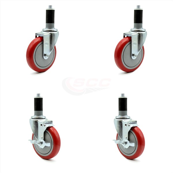 Service Caster Regency Work Table Caster Replacement Set REG-EX20S514-PPUB-RED-112-2-TLB-2 - main